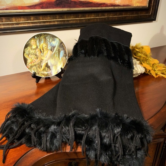 Rabbit Fur & Wool Scarf - La Fiorentina, Italy - Picture 1 of 9